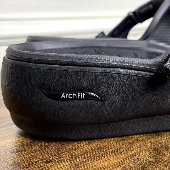 Skechers Size 11 Sandals Arch Fit Foamies Ascend Sweet Pea Slip On Adjustable - Picture 9 of 15